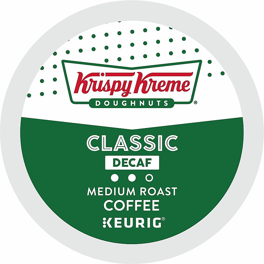 Krispy Kreme Doughnuts K-Cup, Pod Classic Decaf Coffee (6111CT)