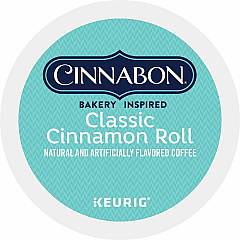 Cinnabon K-Cup, Pod Classic Cinnamon Roll Coffee (6305CT)