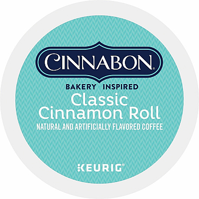 Cinnabon K-Cup, Pod Classic Cinnamon Roll Coffee (6305CT)