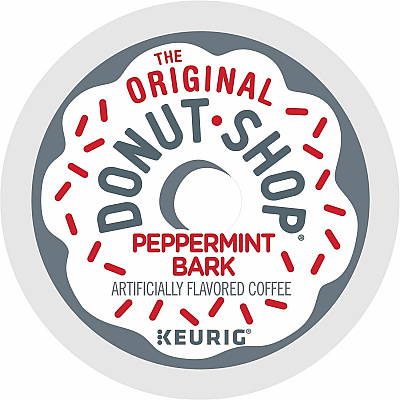 The Original Donut Shop K-Cup, Pod Green Mountain Peppermint Bark Coffee (7428CT)
