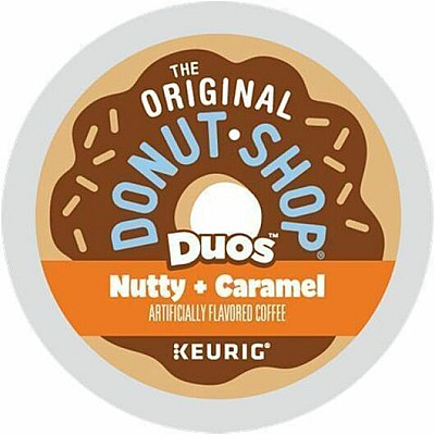 The Original Donut Shop K-Cup, Pod Duos Nutty + Caramel Coffee (7476CT)