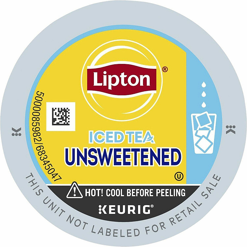 Lipton Unsweetened Iced Black Tea Black Iced Tea K-Cup, Pod (0543CT)