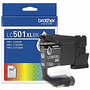 Brother Original High (XL) Yield Inkjet Ink Cartridge - Black Pack (LC501XLBKS)