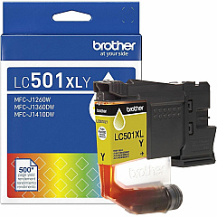 Brother Original High (XL) Yield Inkjet Ink Cartridge - Yellow - 1 Each (LC501XLYS)