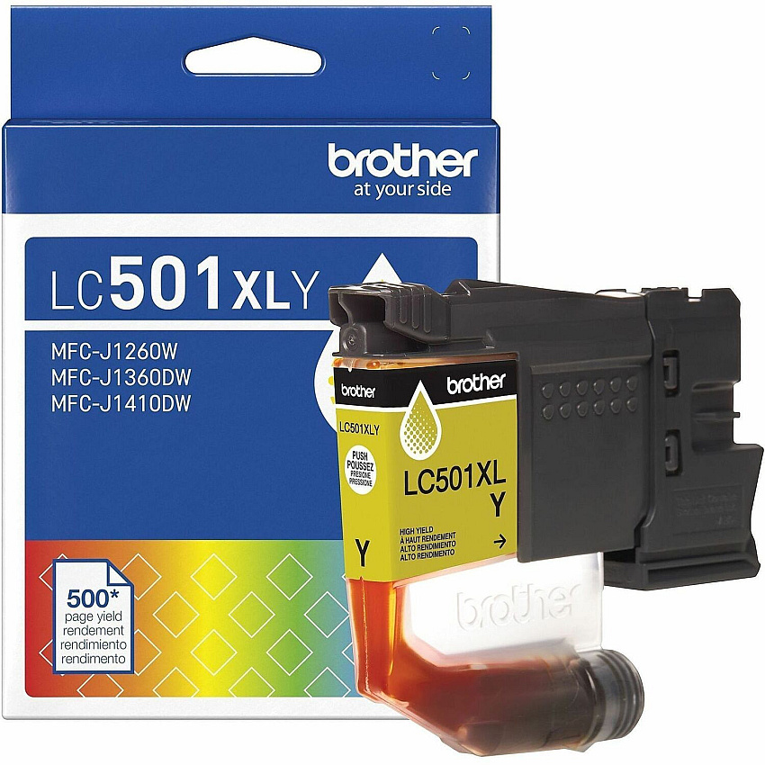 Brother Original High (XL) Yield Inkjet Ink Cartridge - Yellow - 1 Each (LC501XLYS)