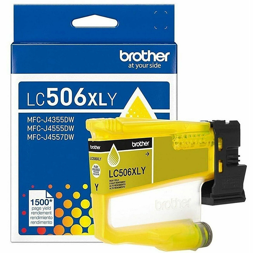 Brother LC506XLY Original High Yield Inkjet Ink Cartridge - Yellow Pack (LC506XLYS)