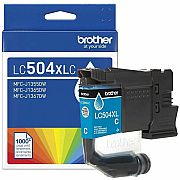 Brother LC504XLC Original High Yield Inkjet Ink Cartridge - Cyan Pack (LC504XLCS)