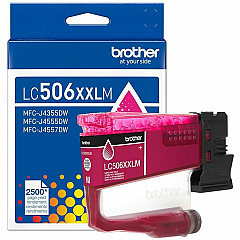 Brother Original Super High (XXL Series) Yield Inkjet Ink Cartridge - Magenta Pack (LC506XXLMS)
