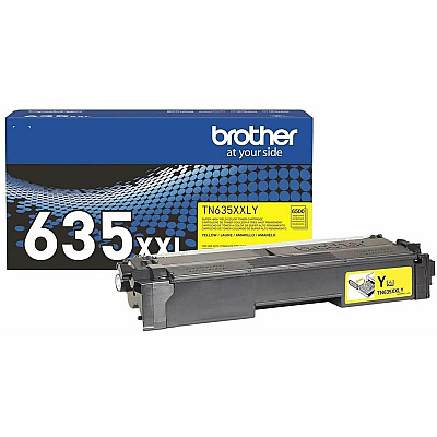 Brother TN635XXLY Original Super High Yield Laser Toner Cartridge - Yellow - 1 Each
