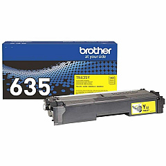 Brother TN635Y Original Standard Yield Laser Toner Cartridge - Yellow - 1 Each
