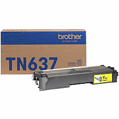 Brother TN637Y Original Ultra High Yield Laser Toner Cartridge - Yellow - 1 Each