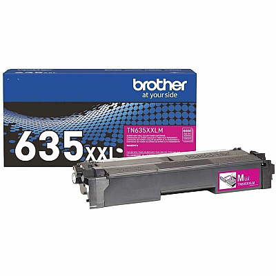 Brother Original Super High Yield Laser Toner Cartridge - Magenta - 1 Each (TN635XXLM)