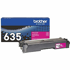 Brother TN635M Original Standard Yield Laser Toner Cartridge - Magenta - 1 Each