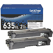 Brother TN635XL2PK Original High Yield Laser Toner Cartridge - Twin-pack - Black - 2 / Pack
