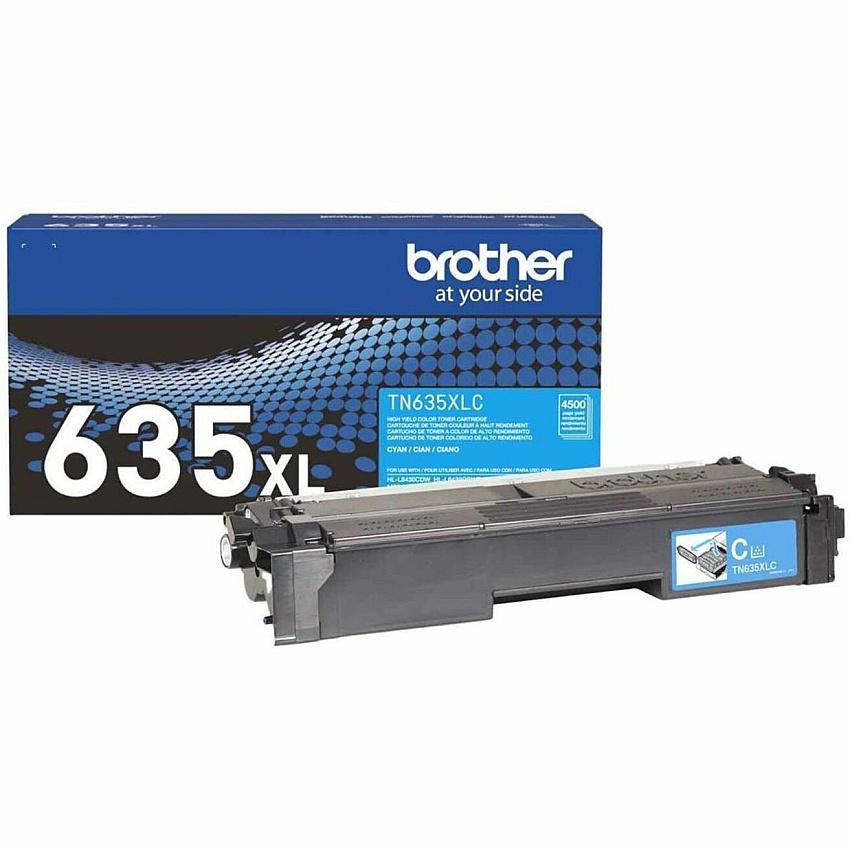 Brother Original High Yield Laser Toner Cartridge - Cyan - 1 Each (TN635XLC)