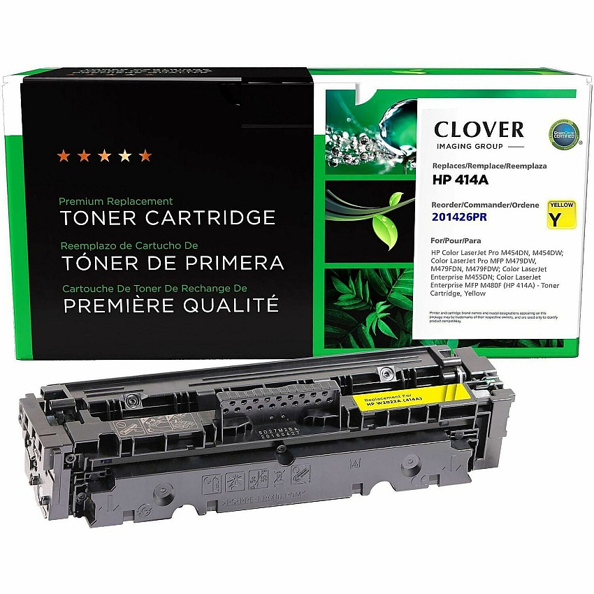 Elite Image Remanufactured Laser Toner Cartridge - Alternative for HP 414A - Yellow - 1 Each (76318)