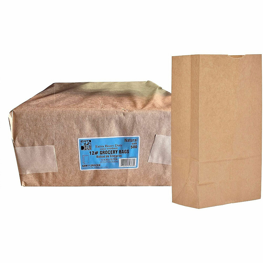 AJM Packaging Packaging Packaging AJM Packaging Packaging Paper Grocery Bags (GBN112G5CEH)