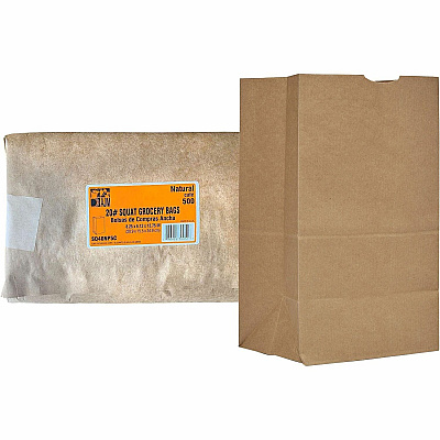 AJM Packaging Packaging Packaging AJM Packaging Packaging Paper Grocery Bags (SQ40NP5C)