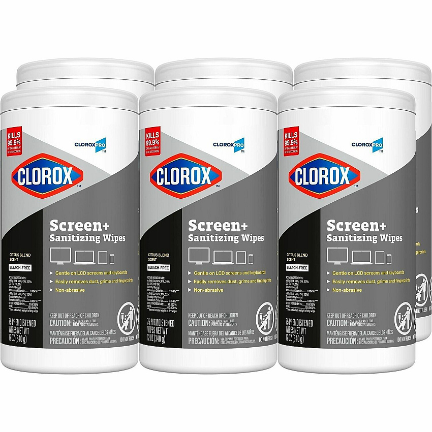 Clorox Screen + Sanitizing Wipes (60724CT)