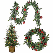 National Tree Company Company Company National Tree Company Company Wreath & Garland Set - Green (729083023644)