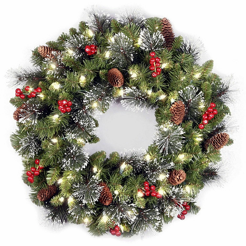 National Tree Company Company Company National Tree Company Company Crestwood Spruce Decorative Wreath - Green (729083868900)