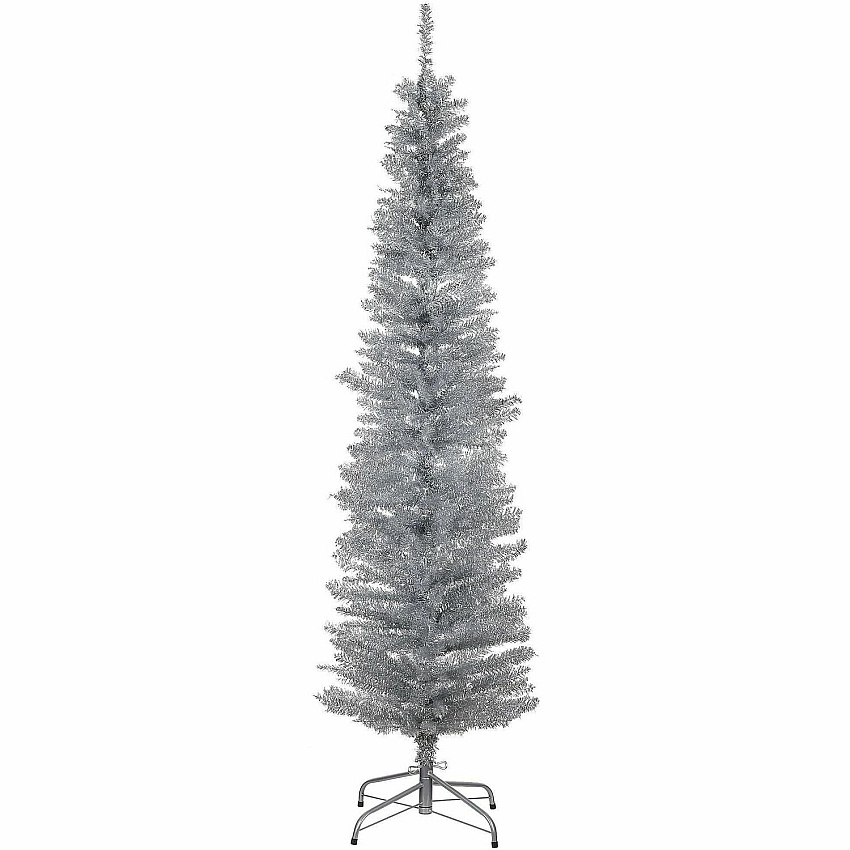 National Tree Company Company Company National Tree Company Company Tinsel Christmas Tree - Silver (729083892172)