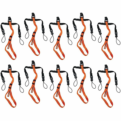 ergodyne Squids 3140 Barcode Scanner Lanyard Adjustable Attachments (10-Pack) (19173)