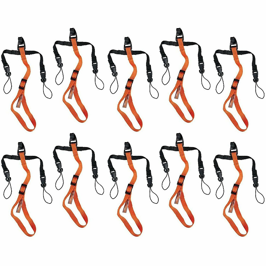 ergodyne Squids 3140 Barcode Scanner Lanyard Adjustable Attachments (10-Pack) (19173)