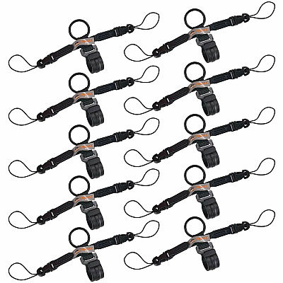 ergodyne Squids 3141 Barcode Scanner Lanyard - D-Ring and Clip Attachments (10-Pack) (19199)