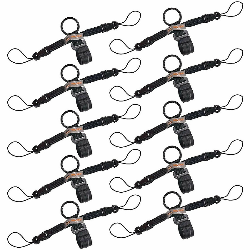 ergodyne Squids 3141 Barcode Scanner Lanyard - D-Ring and Clip Attachments (10-Pack) (19199)