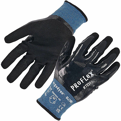ergodyne ProFlex 7251 Fully Coated Nitrile Cut-Resistant Gloves (10442)
