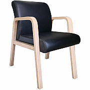 Lorell Solid Wood Frame Guest Chair (40214)