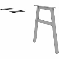 Lorell Adjustable Table Leg Bases & Returns (16291)