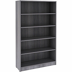 Lorell Weathered Charcoal Laminate Bookcase (69631)