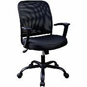 NuSparc Soho Mesh-Back Task Chair with Fixed Arms (FCH302MFFBK)