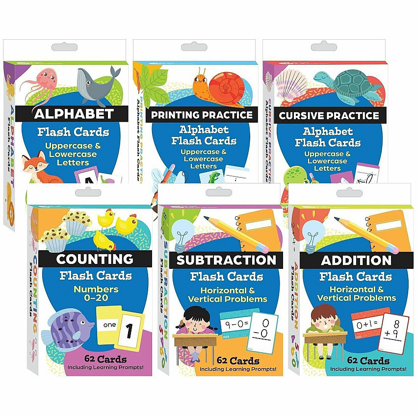 Shell Education Teacher Created Materials Math & Literacy Flash Card Set (155913)