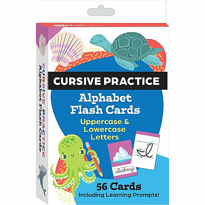 Shell Education Teacher Created Materials Cursive Practice Alphabet Flash Cards (155899)