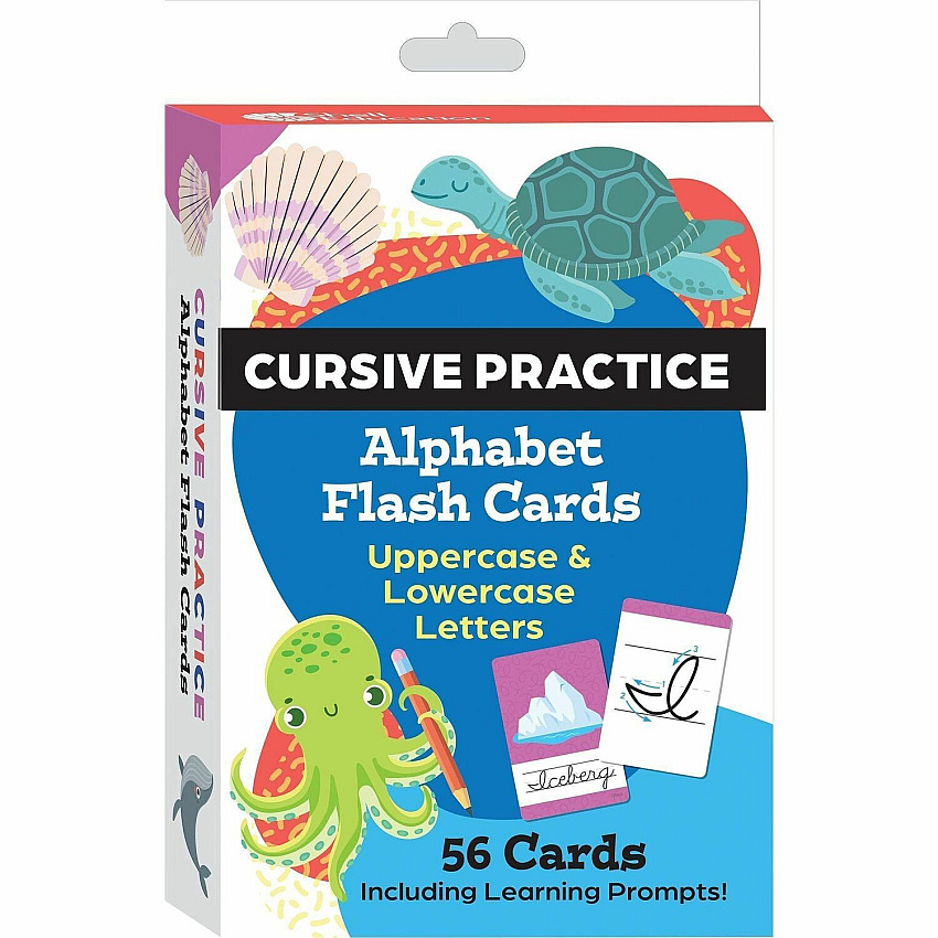 Shell Education Teacher Created Materials Cursive Practice Alphabet Flash Cards (155899)