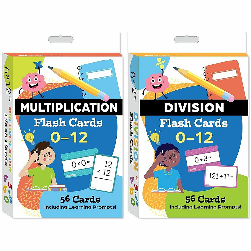 Shell Education Teacher Created Materials Multiplication & Division Flash Cards Set (160969)
