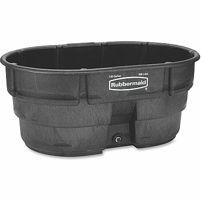 Rubbermaid Commercial 150-Gallon Stock Tank (424500BK)