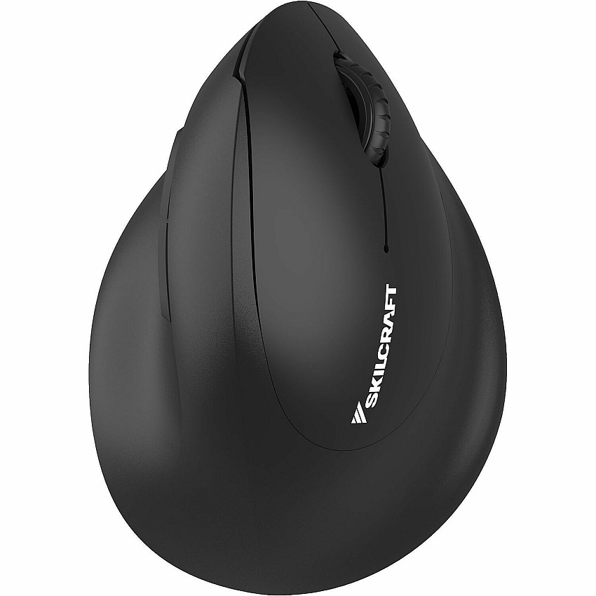 Skilcraft 2.40GHz and Bluetooth Wireless Vertical Computer Mouse (410773)