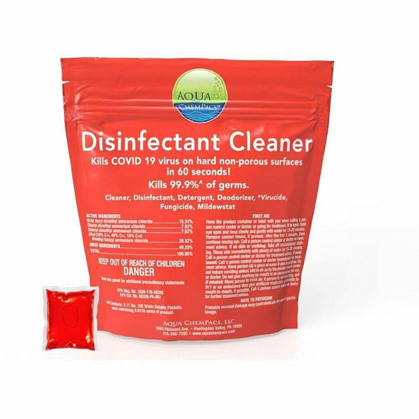 Diversey Disinfectant Floor Cleaner (RED), 1x 100ea, 4/CT (9321131)