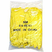 ProWorks Latex Flock Lined 16 Mil Glove Yellow Small Bulk Pack (GRFYSM1B)
