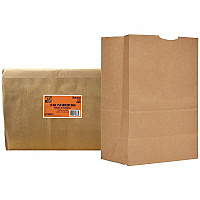 AJM Packaging Packaging Packaging AJM Packaging Packaging 1/6 BBL #75 Kraft Paper Grocery Sacks (GS75NP4CES)