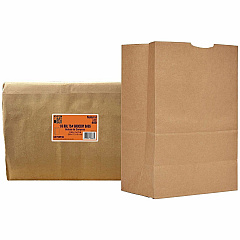 AJM Packaging Packaging Packaging AJM Packaging Packaging 1/6 BBL #75 Kraft Paper Grocery Sacks (GS75NP4CES)
