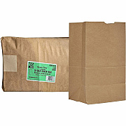 AJM Packaging Packaging Packaging AJM Packaging Packaging #20 Squat Heavy-Duty Kraft Paper Grocery Bags (SQ50NP5CHDES)
