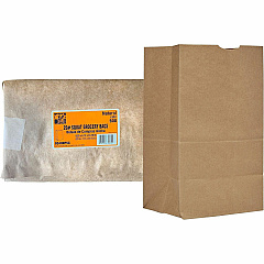 AJM Packaging Packaging Packaging AJM Packaging Packaging #20 Squat Kraft Paper Grocery Bags (SQ40NP5CES)