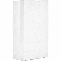 AJM Packaging Packaging Packaging AJM Packaging Packaging #12 White Paper Grocery Bags (WB12NP5CES)