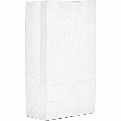 AJM Packaging Packaging Packaging AJM Packaging Packaging #12 White Paper Grocery Bags (WB12NP5CES)