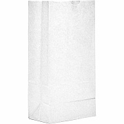 AJM Packaging Packaging Packaging AJM Packaging Packaging #8 White Paper Grocery Bags (WB08NP5CES)